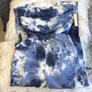Soft Riley & James Sleeveless Tie Dye Jumpsuit NWT